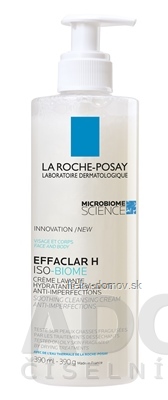 LA ROCHE-POSAY EFFACLAR H ISO-BIOME krém proti nedokonalostiam pleti, s pumpičkou 1x390 ml