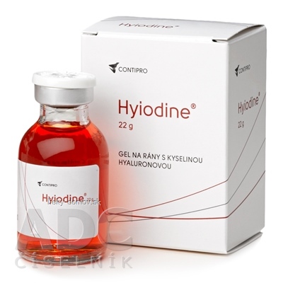 Hyiodine gél na rany s kyselinou hyalurónovou 1x22 g
