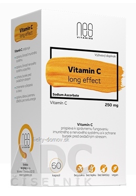 nesVITAMINS Vitamin C 250 mg long effect cps 1x60 ks