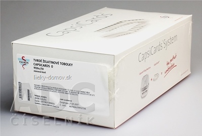 CapsiCards žel. kapsule vel´. 0 - FAGRON slonovinové 950 ks kartón 19x50 ks (1 bal.), 1x1 set