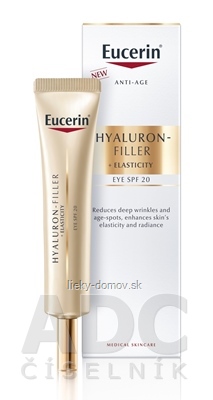 Eucerin HYALURON-FILLER+ELASTICITY očný krém SPF 20 (inov.22) 1x15 ml