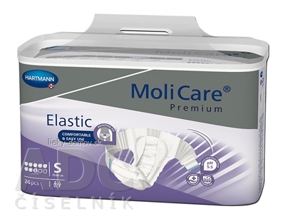 MoliCare Premium Elastic 8 kvapiek S plienkové nohavičky zalepovacie 1x26 ks