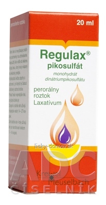 REGULAX pikosulfát sol por (fľ.skl.hnedá) 1x20 ml