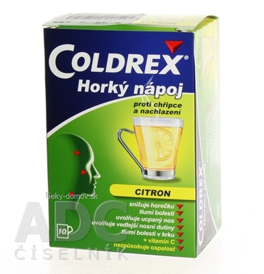 COLDREX Horúci nápoj citrón plo por 5 g (vre.papier/PE/Al/PE) 1x10 ks