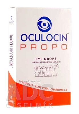 OCULOCIN PROPO očné kvapky ampulky, sterilné, 10x0,5 ml (5 ml)