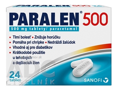 PARALEN 500 tbl 500 mg (blis.Al/PVC) 1x24 ks