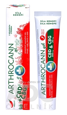 ANNABIS ARTHROCANN Gél CBD + CBG konopný, masážny, hrejivý 1x75 ml