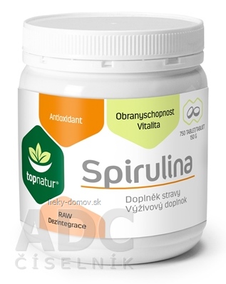 topnatur SPIRULINA tbl (hmotnosť obsahu 150 g)(inov. 2017) 1x750 ks