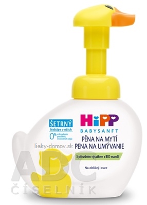 HiPP BABYSANFT Pena na umývanie šetrný (dávkovač kačička)(inov.2022) 1x250 ml