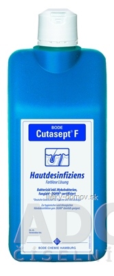 BODE Cutasept F bezfarebný alkoholový dezinfekčný prostriedok na kožu 1x1000 ml