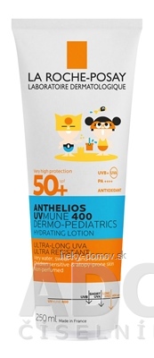 LA ROCHE-POSAY ANTHELIOS DP LOTION SPF50+ hydratačné mlieko pre deti s ochranným faktorom 1x250 ml