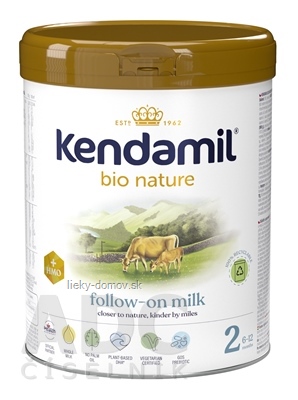 KENDAMIL BIO Nature 2 HMO+ následná mliečna dojčenská výživa (od ukonč. 6. mesiaca) 1x800 g