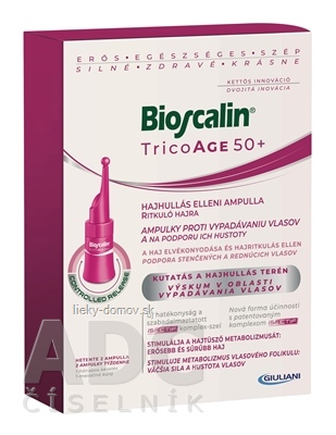 Bioscalin TricoAge 50+ AMPULKY proti vypadávaniu vlasov 8x3,5 ml