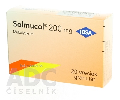 Solmucol 200 mg gra 1x20 vrecúšok