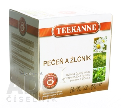 TEEKANNE BČ Pečeň a žlčník bylinná zmes (čaj) 10x2 g (20 g)