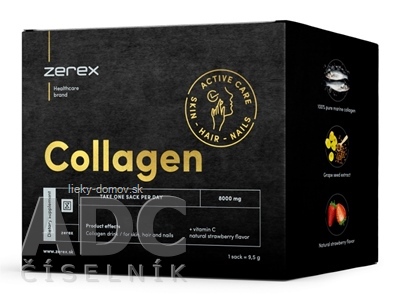 Zerex Collagen 8000 mg prášok na prípravu nápoja vo vrecúškach 1x15 ks