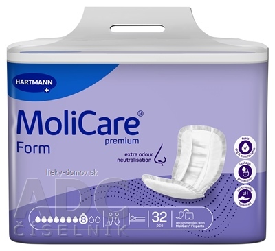 MoliCare Premium Form 8 kvapiek vkladacie plienky, savosť 3017 ml, 1x32 ks