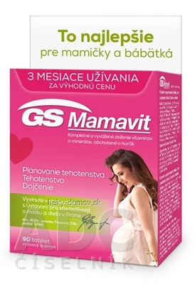 GS Mamavit tbl (3 mesiace užívania za výhodnú cenu) 1x90 ks