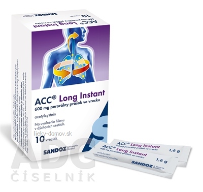 ACC Long Instant plv pos 600 mg (vre.Al/papier/fólia) 1x10 ks