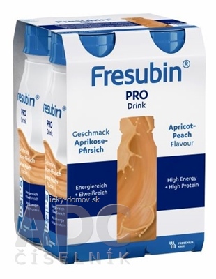 Fresubin PRO Drink príchuť marhuľovo-broskyňová, sol 24x200 ml