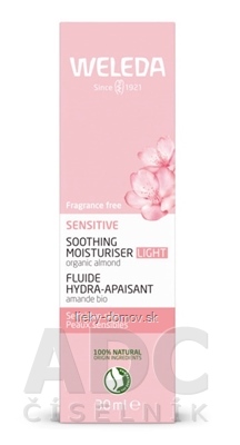 WELEDA Upokojujúci pleťový krém Sensitive Light s bio mandľovým olejom 1x30 ml