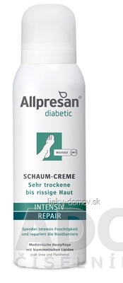 Allpresan diabetic Intensive Repair krémová pena, na veľmi suchú až popraskanú pokožku, 1x125 ml