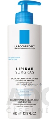 LA ROCHE-POSAY LIPIKAR SURGRAS sprchový gél (0017168683) 1x400 ml