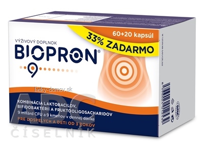 BIOPRON 9 cps 60+20 (33% zdarma) (80ks)