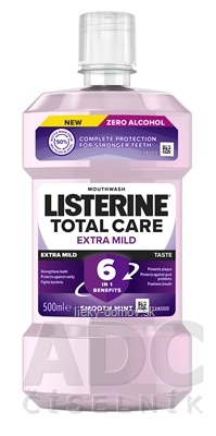 LISTERINE TOTAL CARE Extra Mild ústna voda bez alkoholu 1x500 ml
