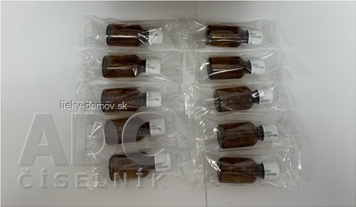 Liekovka IONISTER hnedá 25 ml - FAGRON/K so skrutkovacím uzáverom 10x1 ks