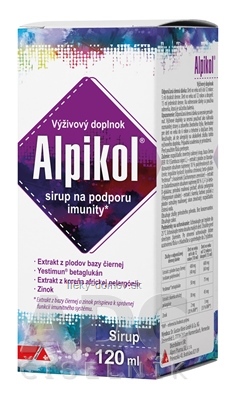 Alpikol sirup na podporu imunity so zinkom 1x120 ml