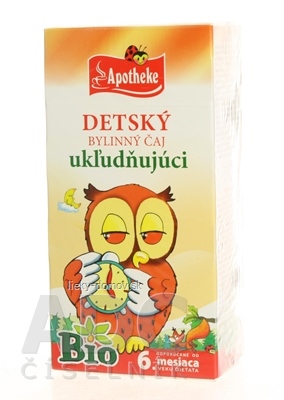 APOTHEKE BIO DETSKÝ BYLINNÝ ČAJ UKĽUDŇUJÚCI nálevové vrecká (od ukončeného 6. mesiaca) 20x1,5 g (30 g)