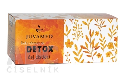 JUVAMED DETOX čaj čistiaci bylinný čaj v nálevových vreckách 20x1,5 g (30 g)