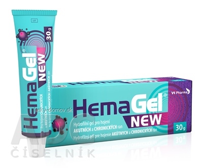 HemaGel NEW hydrofilný gél pre hojenie rán 1x30 g