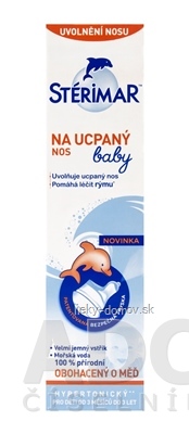 STERIMAR baby Na upchatý nos nosový mikrosprej s obsahom morskej vody (hypertonický) (pre deti od 3 mesiacov) 1x50 ml