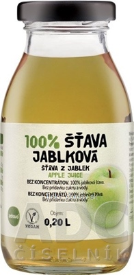 zdravo 100% ŠŤAVA JABLKOVÁ 1x200 ml