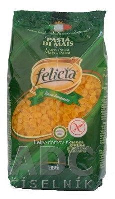 Kukuricne cestoviny Felicia Conchigliette bez lepku 1x500 g