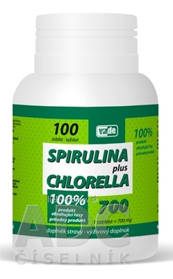 VIRDE SPIRULINA+CHLORELLA tbl 1x100 ks