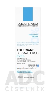 LA ROCHE-POSAY TOLERIANE DERMALLERGO EYES hydratačný a upokojujúci krém na citlivé očné okolie 1x20 ml