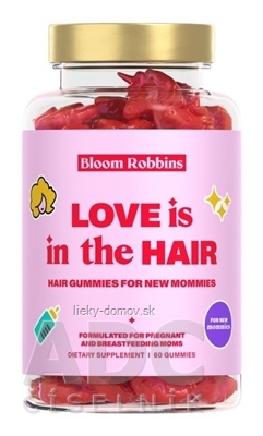 Bloom Robbins HAIR GUMMIES FOR NEW MOMMIES žuvacie cukríky (vlasy, pre tehotné a dojčiace ženy) 1x60 ks