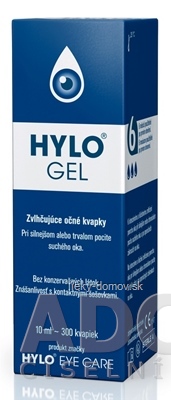 HYLO GEL zvlhčujúce očné kvapky 1x10 ml