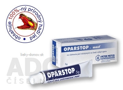 OPARSTOP - masť na ošetrenie perí náchylných na častý výskyt oparu 1x5 g