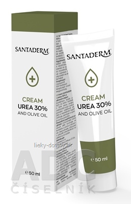SANTADERM CREAM UREA 30% AND OLIVE OIL krém s ureou a olivovým olejom 1x50 ml