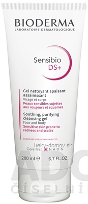 BIODERMA Sensibio DS+ gel moussant jemne čistiaci penivý gél 1x200 ml