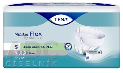 TENA Flex Super S inkontinenčné nohavičky s rýchloupevňovacím pásom (inov.2022) 1x30 ks