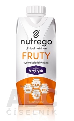 Nutrego FRUTY s príchuťou čierna ríbezľa 12x330 ml