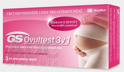 GS Ovultest 3v1 ovulačný test samodiagnostický 1x3 ks