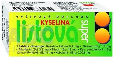 NATURVITA KYSELINA LISTOVÁ SUPER tbl 1x60 ks