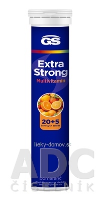 GS Extra Strong Multivitamin tbl eff príchuť pomaranč 20+5 (25 ks)