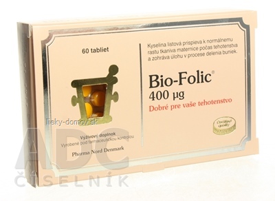 Bio-FOLIC 400 µg tbl 1x60 ks